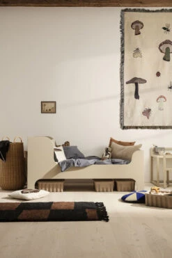 Forest - Porcini Cushion - / 40 X 40 Cm - Embroidered - Ferm Living -Dunelm Shop cushion forest porcini porcini mushroom madeindesign 378973 product800