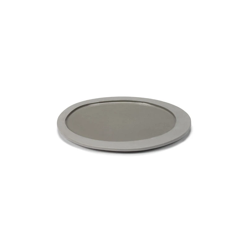 Inner Circle Dessert Plate - / Small - 21 X 20 Cm / Sandstone - Valerie Objects 1 Inner Circle Dessert Plate - / Small - 21 X 20 Cm / Sandstone - Valerie Objects
