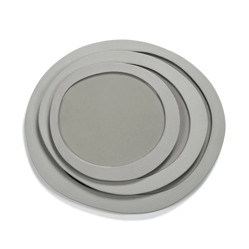 Inner Circle Dessert Plate - / Small - 21 X 20 Cm / Sandstone - Valerie Objects 2 Inner Circle Dessert Plate - / Small - 21 X 20 Cm / Sandstone - Valerie Objects - Image 2