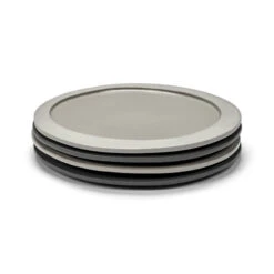 Inner Circle Dessert Plate - / Small - 21 X 20 Cm / Sandstone - Valerie Objects 7 Inner Circle Dessert Plate - / Small - 21 X 20 Cm / Sandstone - Valerie Objects -Dunelm Shop dessert plate inner circle light grey madeindesign 363750 product800