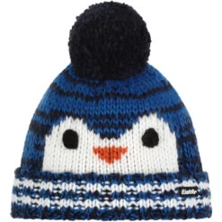 Eisbär Rico Pompon Hat Kids Blue Mottled/white/terra/night
