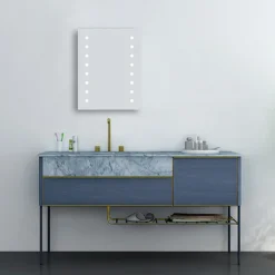 Brooklyn Dot 390 X 500mm Battery Operated Illuminated LED Mirror -Dunelm Shop gs014x7bt d3