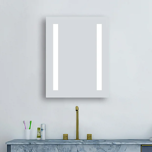 Brooklyn 390 X 500mm Battery Operated Illuminated LED Mirror 5 Brooklyn 390 X 500mm Battery Operated Illuminated LED Mirror - Image 5