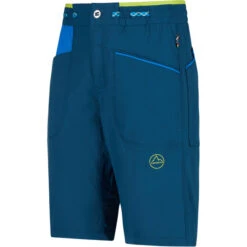 La Sportiva Belay Shorts Men Storm Blue/electric Blue