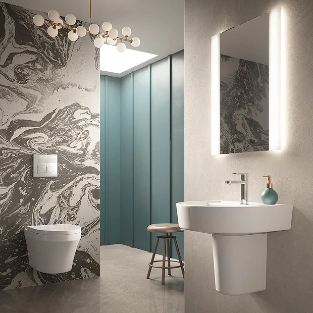 Hudson Reed Glamour LED Touch Sensor Mirror With Demister Pad 3 Hudson Reed Glamour LED Touch Sensor Mirror With Demister Pad - Image 3