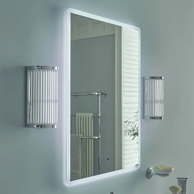 Heritage Stanmer 600 X 800mm Illuminated Rectangle Mirror With Demister Pad 2 Heritage Stanmer 600 X 800mm Illuminated Rectangle Mirror With Demister Pad - Image 2