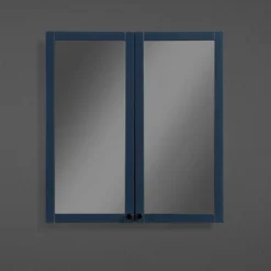 Montrose 600mm Indigo Blue Mirrored Cabinet With Matt Black Handles 5 Montrose 600mm Indigo Blue Mirrored Cabinet With Matt Black Handles -Dunelm Shop mtmrmimb d1