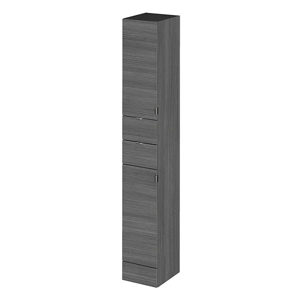 Hudson Reed 300x355mm Tall Grey Avola Full Depth Tower Unit 2 Hudson Reed 300x355mm Tall Grey Avola Full Depth Tower Unit - Image 2