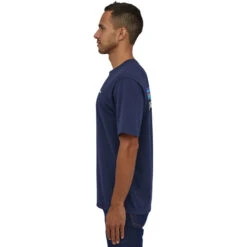 Patagonia P-6 Logo Responsibili-Tee Men Classic Navy -Dunelm Shop patagonia p 6 logo responsibili tee men classic navy 3