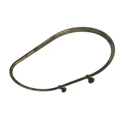 Chatsworth Traditional 1200 X 815mm Antique Brass Oval Shower Curtain Rail