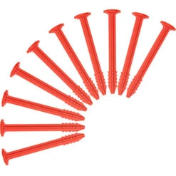 SwissPiranha RT90 Tent Pegs 10-Pieces Red