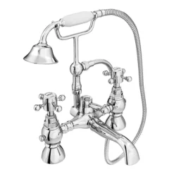 Chatsworth 1928 Traditional Crosshead Freestanding Bath Shower Mixer Tap -Dunelm Shop trad03dfs d1