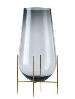 Echasse Large Vase - H 60 Cm / Glass & Brass - Menu