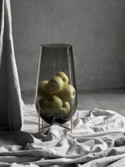 Echasse Large Vase - H 60 Cm / Glass & Brass - Menu -Dunelm Shop vase echasse large smoke brass madeindesign 284685 product800